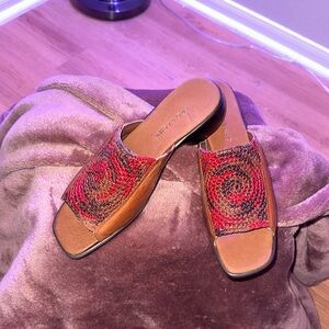 Trotters leather slides